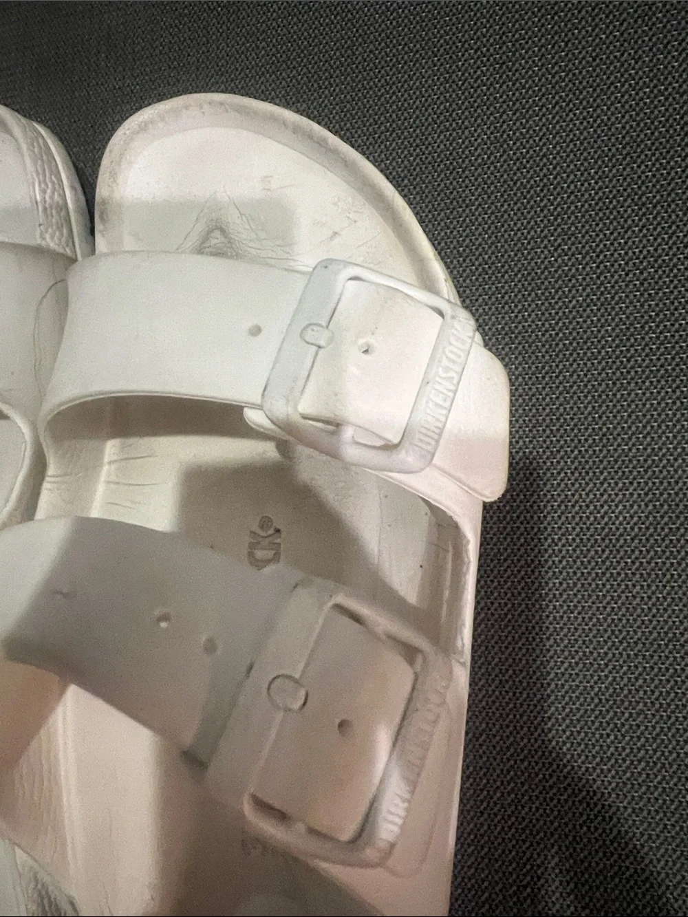 Birkenstock Kids White Double-Strap EVA Sandals